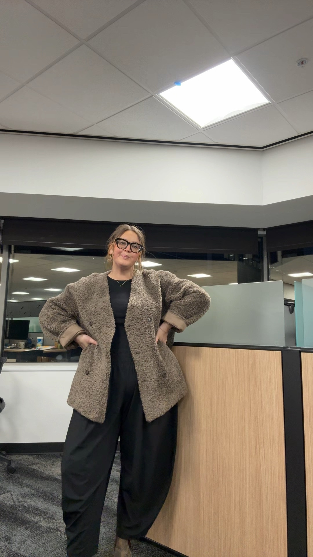 Feeling like a cozy teddy bear. 

#LTKMidsize #LTKPlusSize #LTKBump