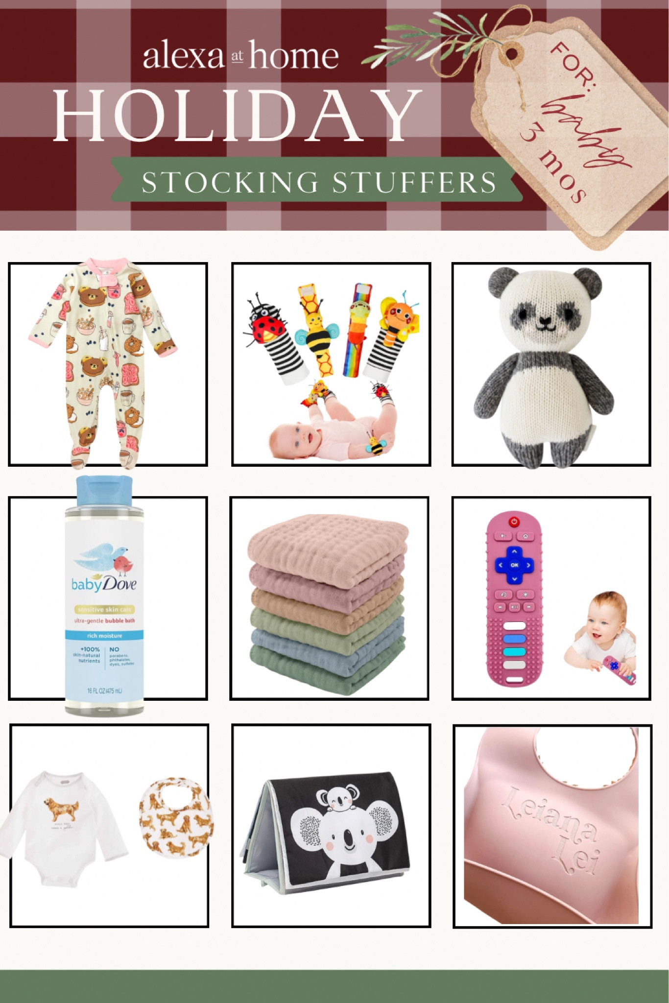 Baby stocking stuffers, new born stocking stuffer ideas, baby stocking , baby gift ideas 

#LTKGiftGuide #LTKHoliday #LTKBaby