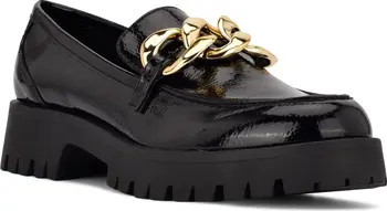 Gracy Chain Faux Leather Platform Loafer | Nordstrom