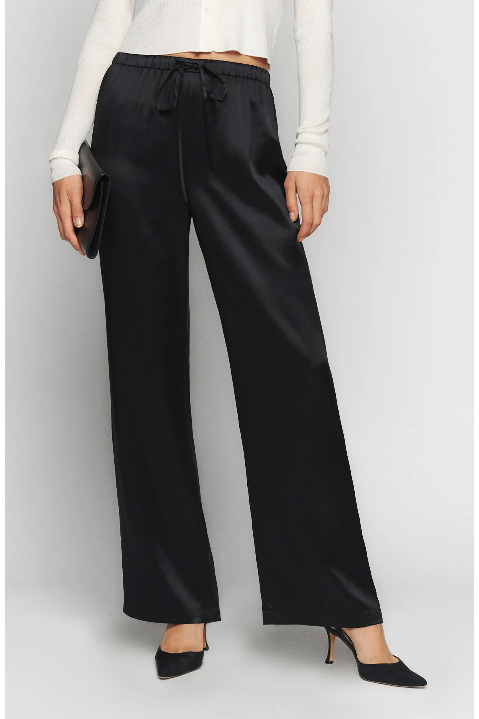 Olina Wide Leg Silk Pants (Women) | Nordstrom | Nordstrom