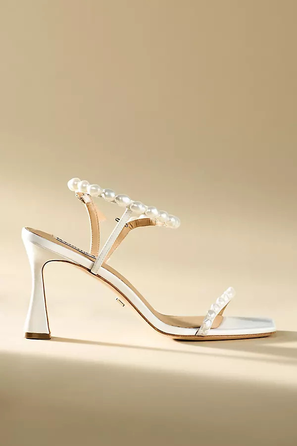 Demi Pearl Ankle-Strap Heels | Anthropologie (US)