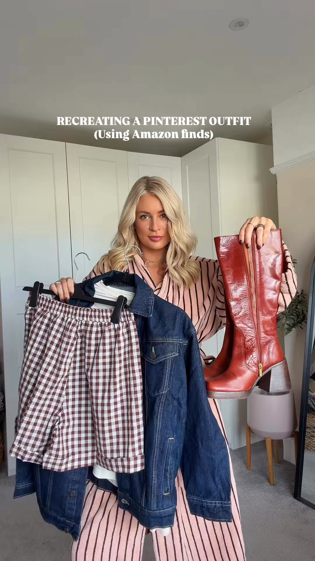 Recreating a Pinterest outfit! A fun outfit idea for this in between weather we are having ⛅️ this denim jacket is down to £23! Wearing a m xx

#LTKuk #LTKautumn
