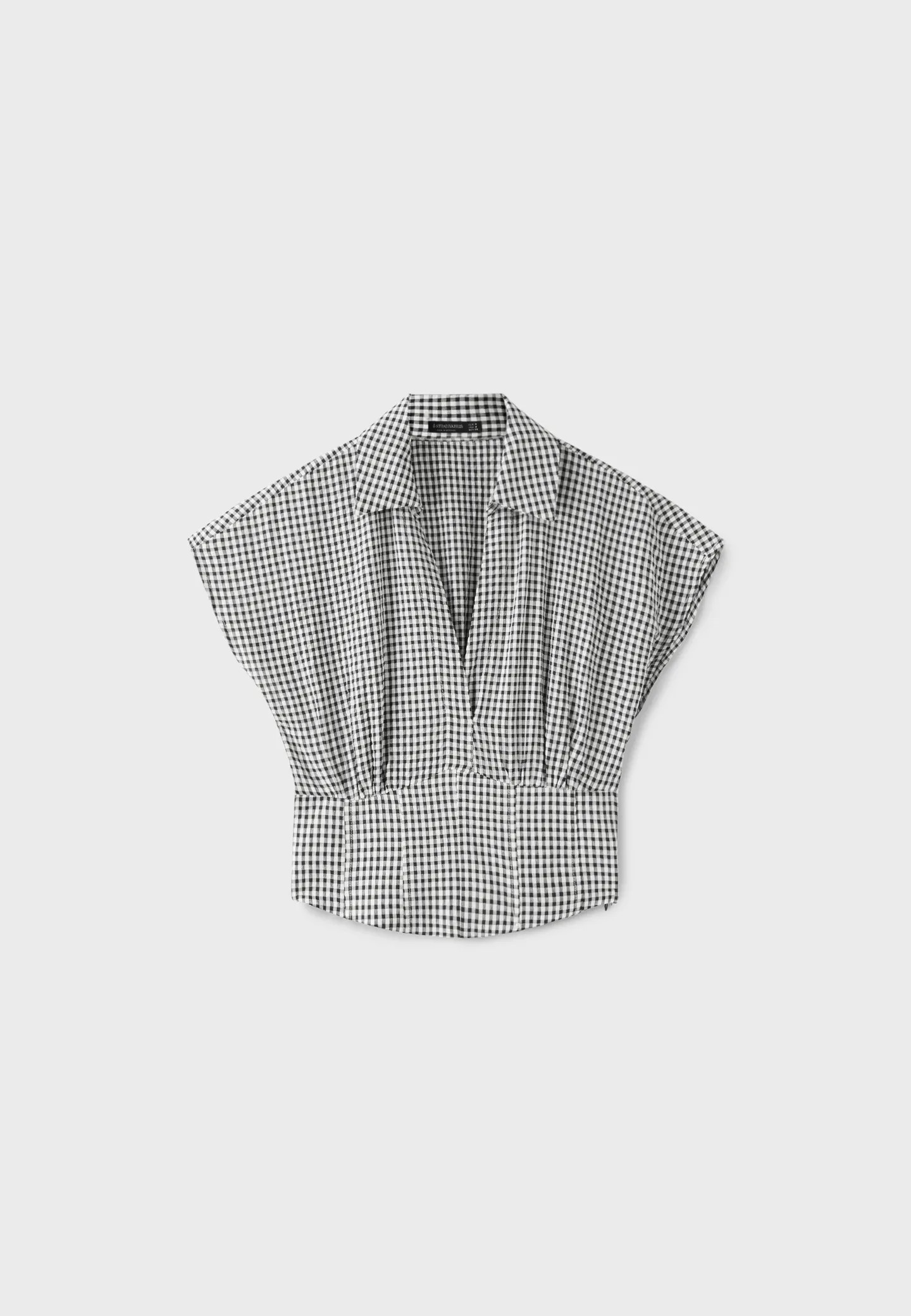 Kariertes Hemd mit Sch\u00e4rpe | Stradivarius DE