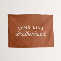 Long Live Brotherhood Tapestry, Custom Boys Room Wall Banner, For Bedroom Or Nursery Decor, New Baby Boy Gift | Etsy (US)