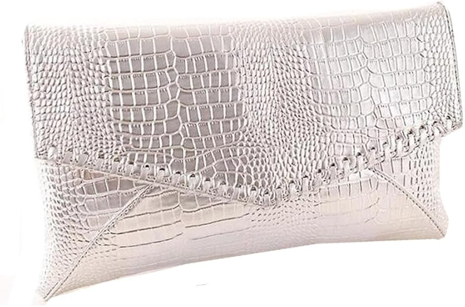 Mily Womens Snakeskin Envelope Clutch Handbag Evening Bag | Amazon (US)