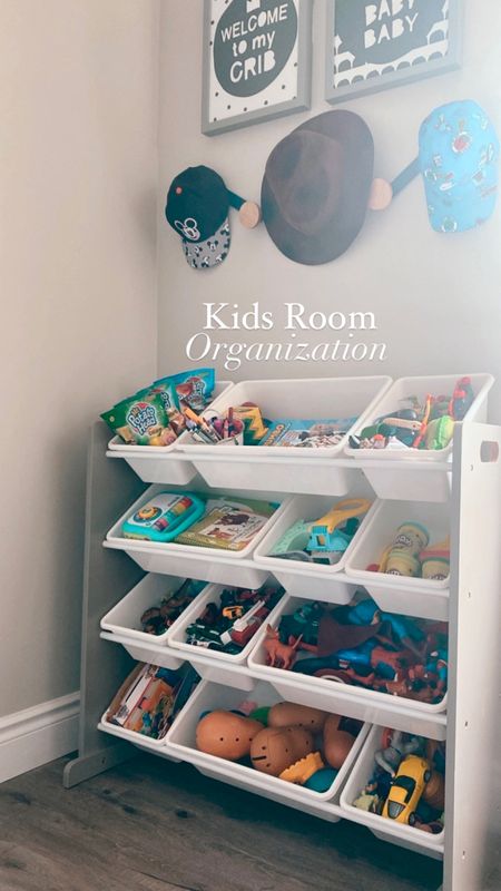 *US LINKS* Keeping Noah’s room tidy is an everyday challenge but this bin organizer has been a game changer. Playroom organization | nursery | kids room | storage bins

#LTKFamily #LTKHome #LTKKids