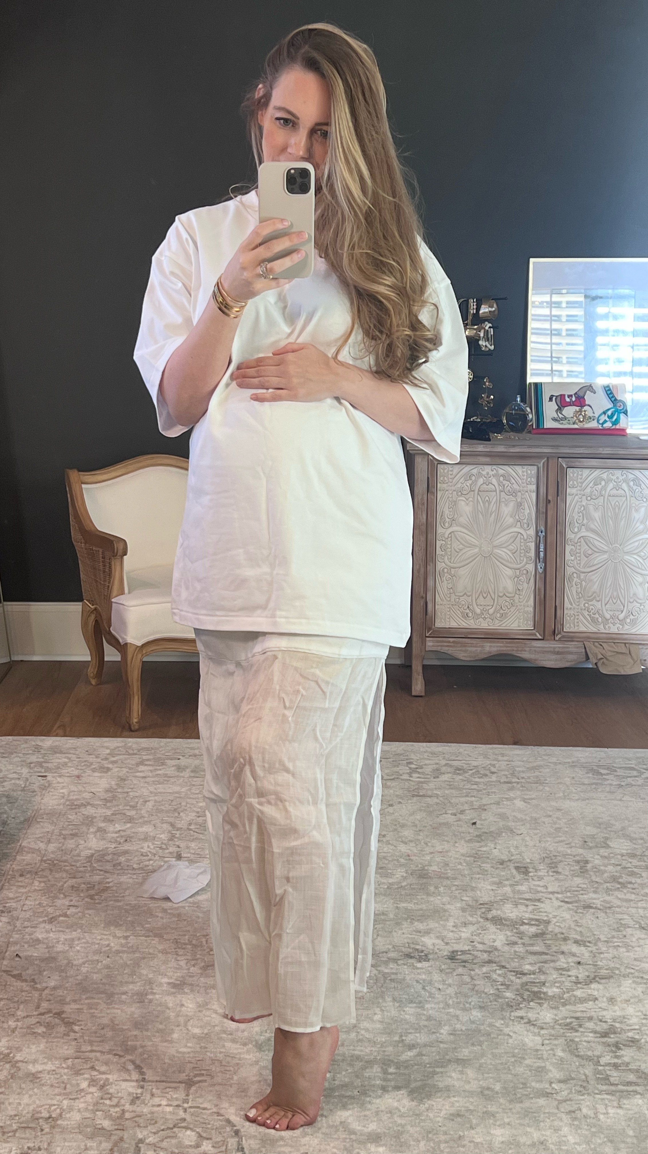 Straight out of the box try-on (hence the wrinkles) continues! I do love the look of loose layers and can’t wait to continue playing around with styling this skirt! 

#LTKBump #LTKSeasonal