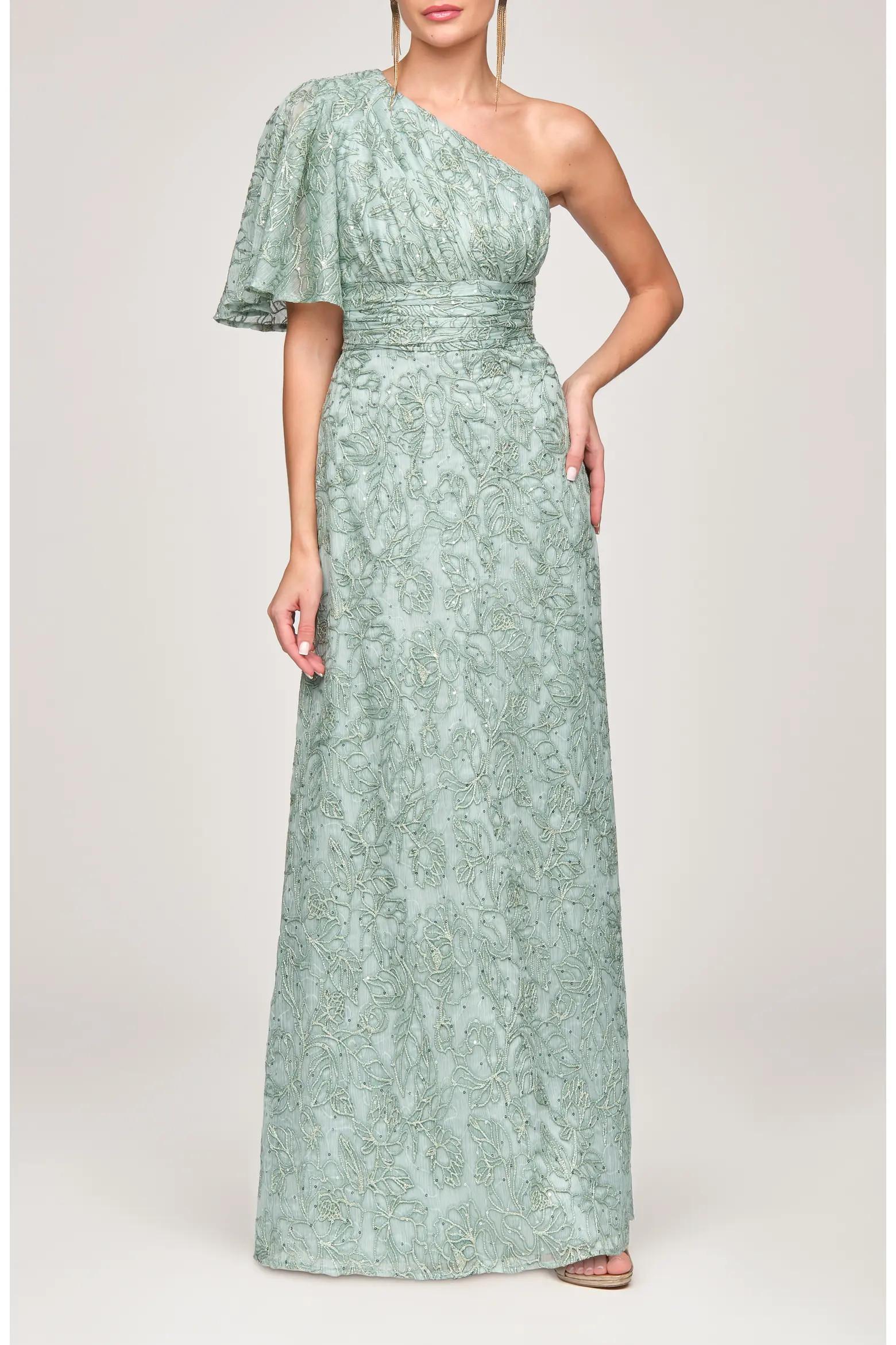 Flynn Embroidered Sequin A-Line Gown (Women) | Nordstrom | Nordstrom