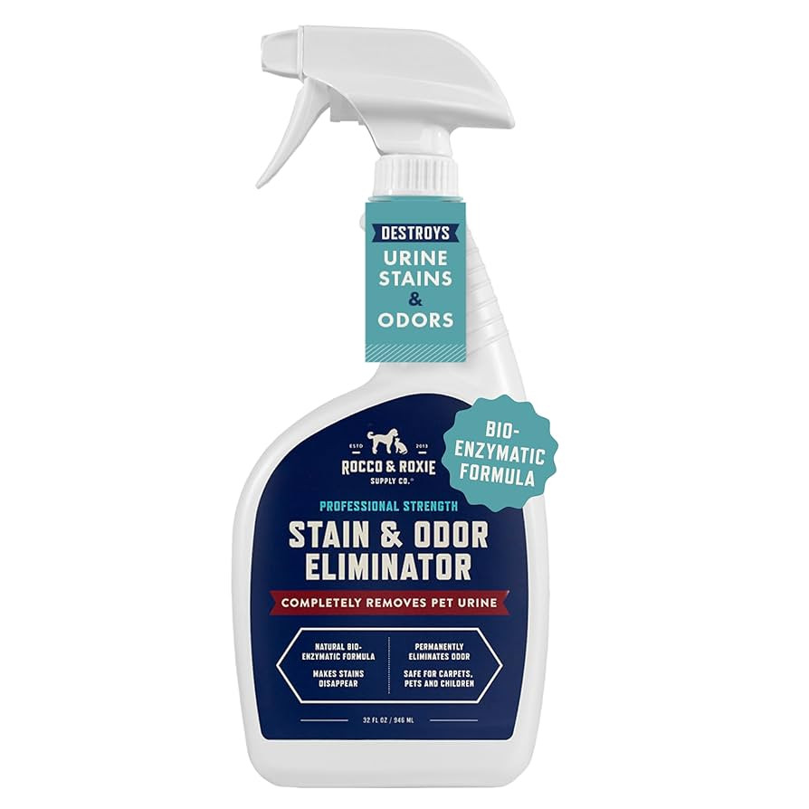 Rocco & Roxie Stain & Odor Eliminator for Strong Odor, 32oz Enzyme Pet Odor Eliminator for Home, ... | Amazon (US)