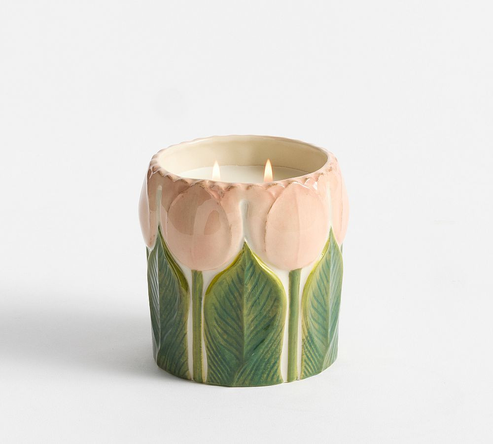 Vintage Tulip Candle - Flower Market | Pottery Barn (US)
