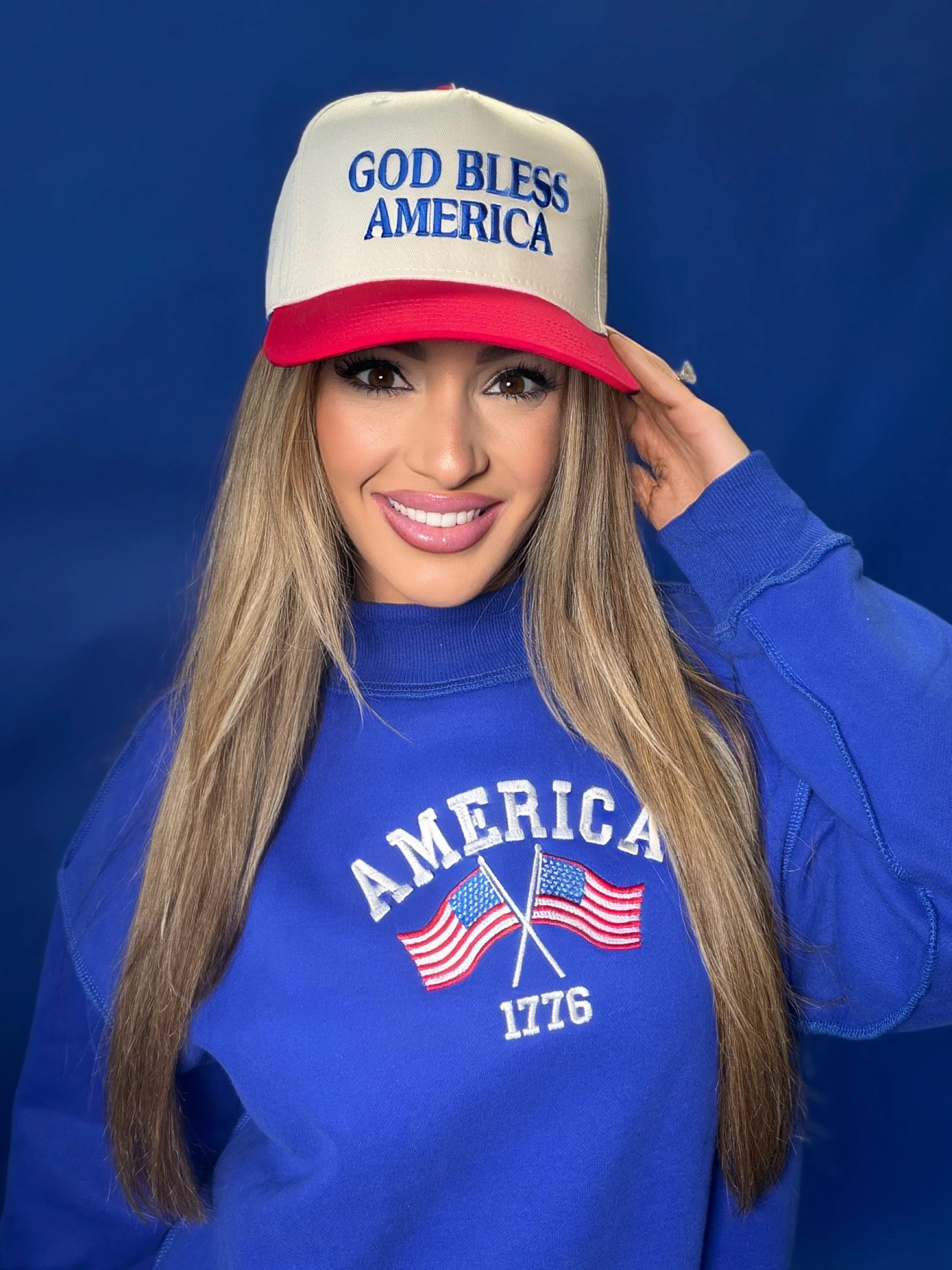 God Bless America Trucker Hat | Willow Boutique