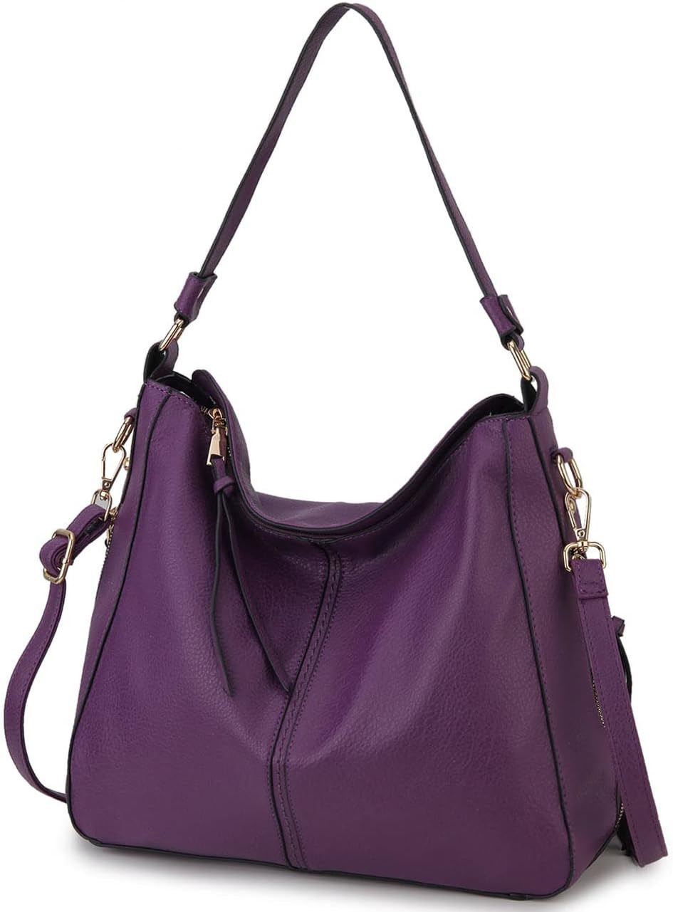 VX VONXURY Purses for Women Faux Leather Hobo Shoulder Bag Fits 10.9" IPad | Amazon (US)