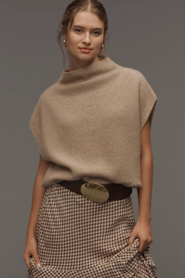 The Enza Cashmere Poncho Sweater Vest | Anthropologie (US)