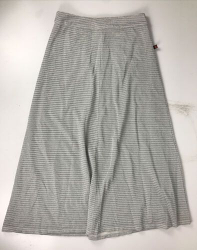 Boom Shankar Skirt Silver Grey Stripe Maxi A Line Size 12 Metallic Lined | eBay AU