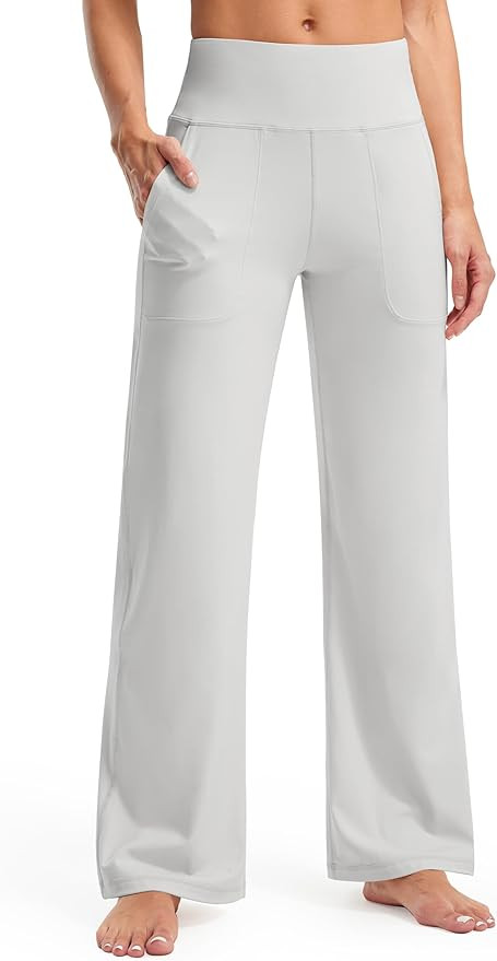 Libin Yoga Pants Women Wide Leg Pants 29"/31" High Waist Comfy Stretch Casual Loose Track Sweatpa... | Amazon (US)
