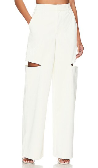 Kimmie Pants in Matte White | Revolve Clothing (Global)