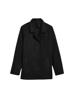 Soft-Brushed Button-Front Car Coat for Women | Old Navy (US)