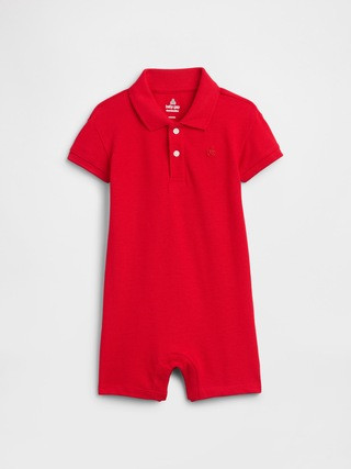 Baby Brannan Bear Polo Shirt Romper | Gap Factory