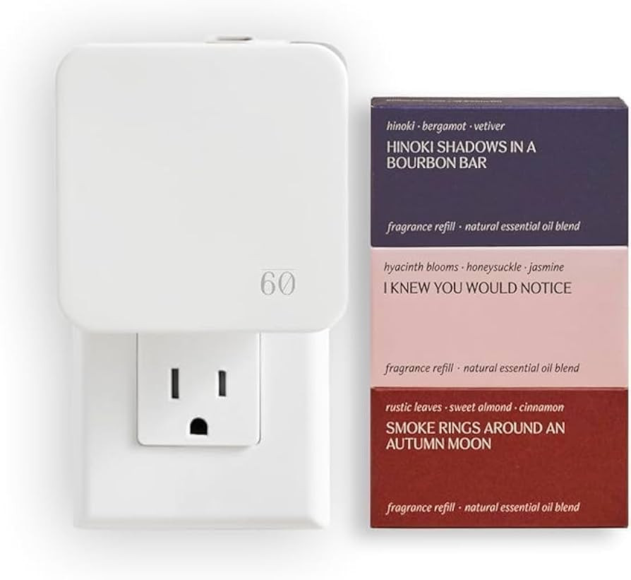 Below 60 - Plug in Diffuser Fragrance Kits - Founded by Hilary Duff (Seasonal 3-Scent Kit) | Amazon (US)