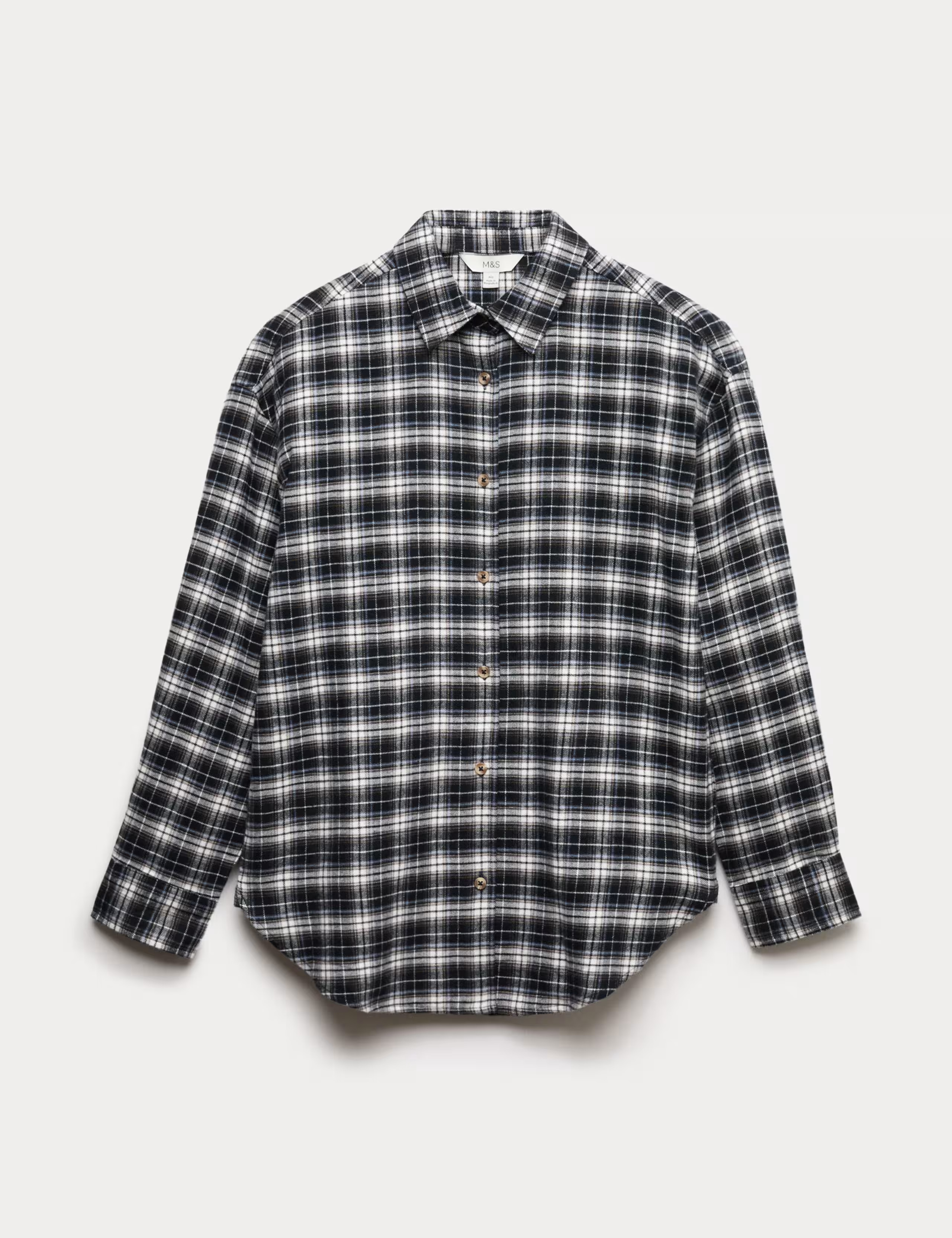 Pure Cotton Checked Shirt | Marks & Spencer (UK)
