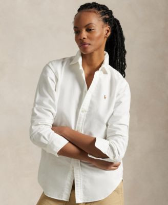 Polo Ralph Lauren Women's Slim-Fit Oxford Shirt - Macy's | Macy's