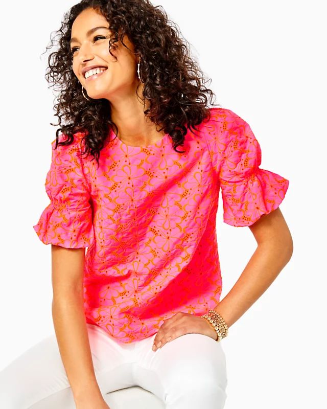 Lailah Eyelet Top | Lilly Pulitzer