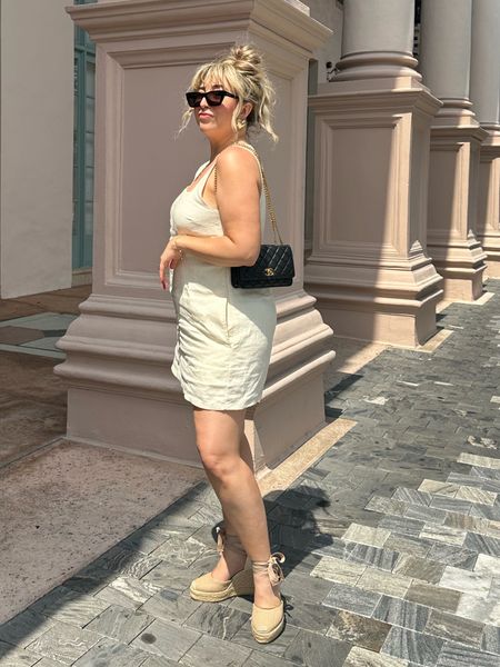 Linen mini dress perfect for summer European vacations!!! 

#LTKfindsunder100 #LTKstyletip