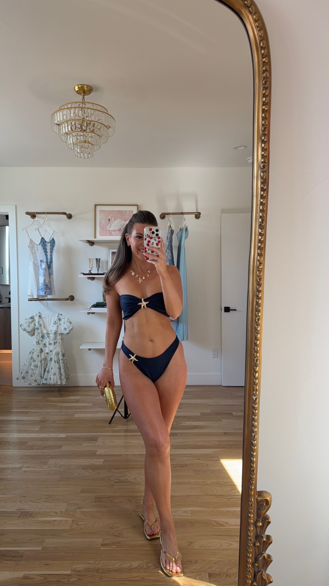 Navy blue bikini swimsuit with starfish detail resortwear and swim look

Revolve code: tulip

Wearing my usual small top medium bottom

Vacation
Destination
Swimwear
Pool day
Beach trip

#LTKSwim #LTKootd #LTKTravel