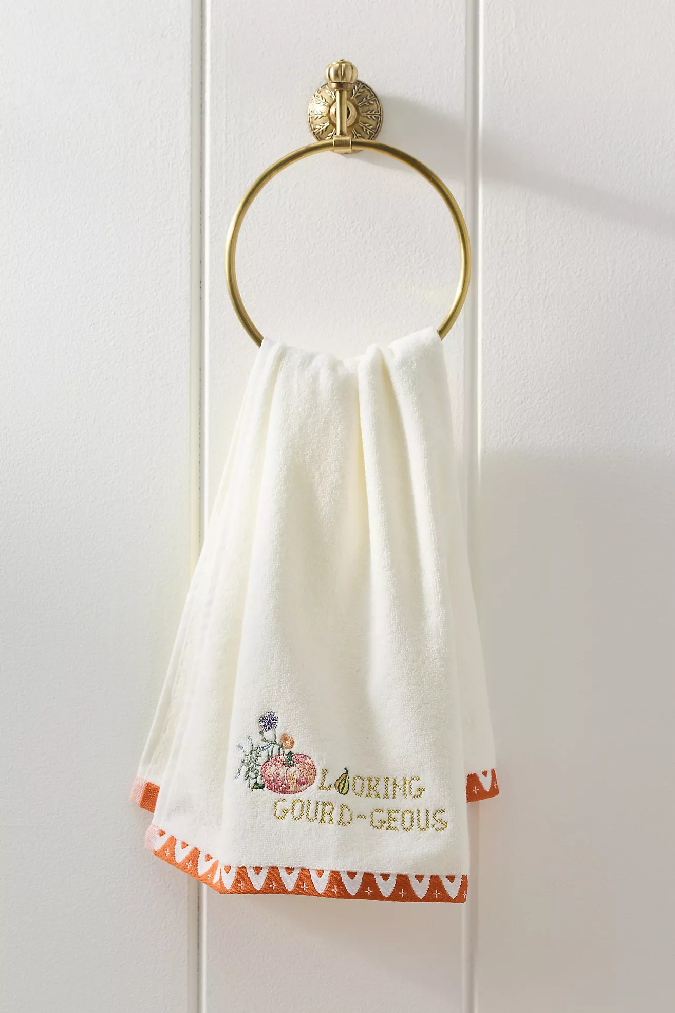 Garden Cotton Embroidered Icon Hand Towels | Anthropologie (US)