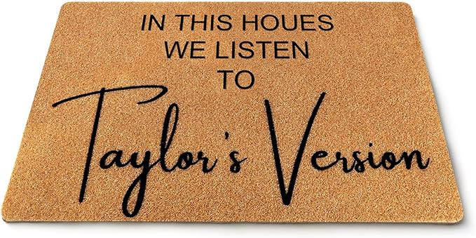 Ecqizer Door Coir Mat for Swifties - Taylor's Version Home Decor 30'' x 17'' Welcome Mat with Ant... | Amazon (US)