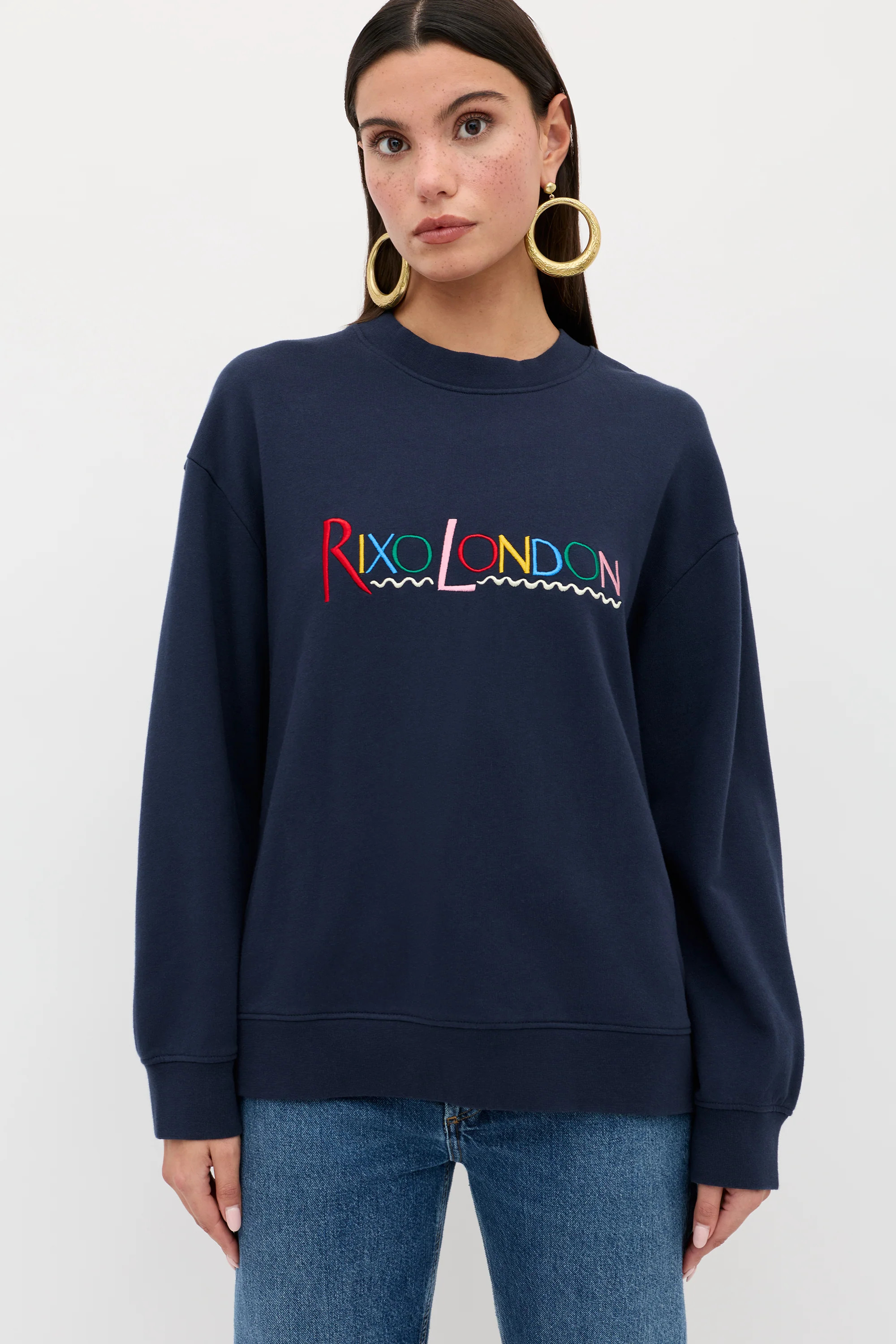 Blaze  -  London Embroidery Navy | Rixo