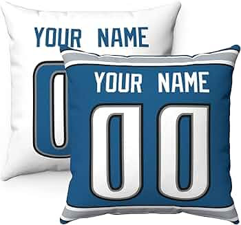 ANTKING Throw Pillow 2 Packs Custom Any Name and Number for Men Women Boy Gift | Amazon (US)