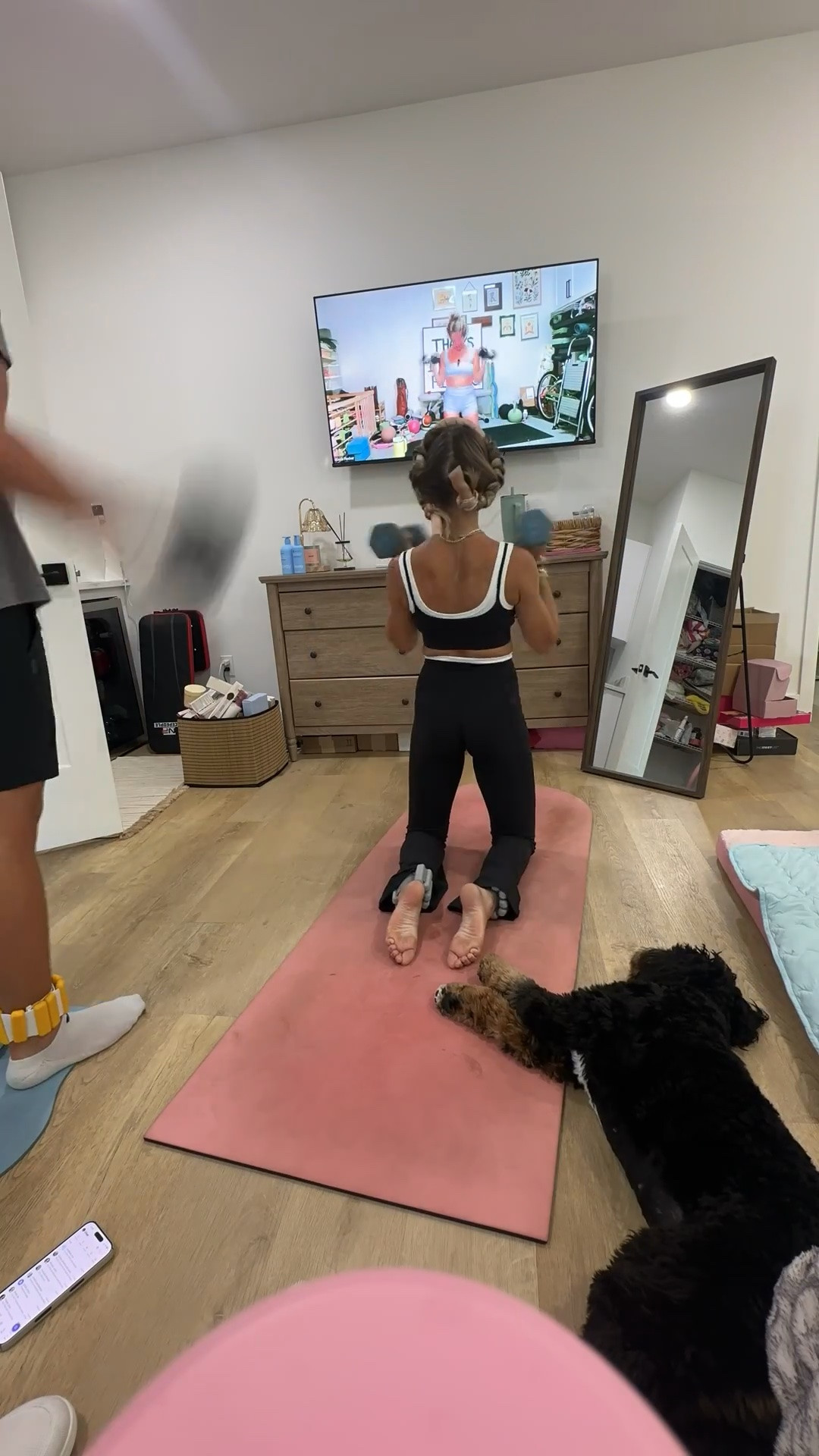 Amazon size XS OMKAGI Layered Workout Sets for Women Flare Leggings U Back Pilates Outfits
high waisted flare leggings matching workout sets with pockets, open back workout crop tops with pads, soft elastane gym sets

My workout and workout gear for my daily workout. I take pilates classes from @lexfish on Instagram she has a whole online platform and membership! Most of my pilates gear and tools are from Bala. Bala use code SLOANE15. 
#workoutgear #workoutwear #pilates #ootd #outfit #athleticwear #athleticoutfit #bikershorts #sportsbra #pilatesoutfit #athleisure #bala #pilatesworkout #pilateslovers #pilatestiktok #balabangles

#LTKfitnessgoals #LTKmorningroutine #LTKActive