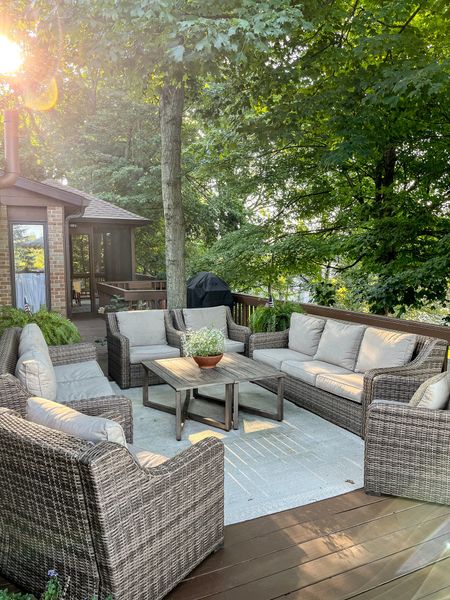 Our set is on sale! We love this set so much we have two of them! #walmart #patio #outdoor 

#LTKSeasonal #LTKhome #LTKsalealert