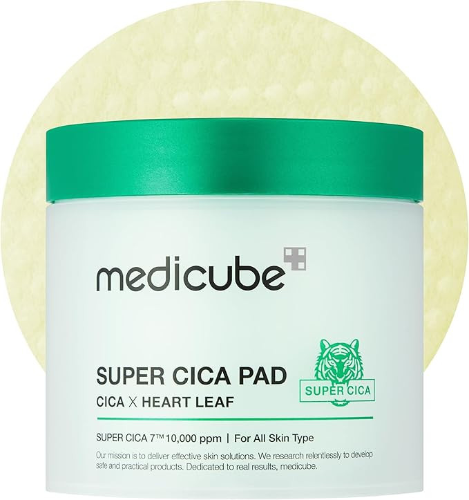 medicube Super CICA Pad - CICA x Heart Leaf - Vegan Certified - 70 Pads/Pack | Amazon (US)