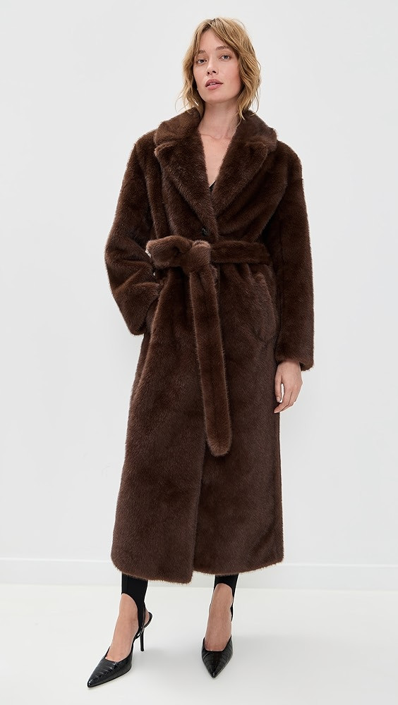 Darelle Oversized Faux Fur Coat | Shopbop