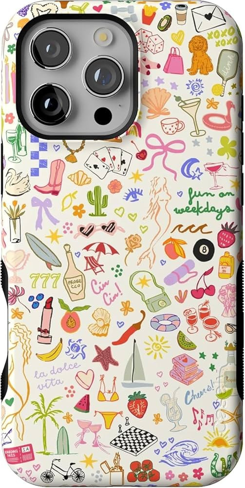 Casely iPhone 16 Pro Max Case | All The Fun Things | Fun on Weekdays | Compatible with MagSafe | ... | Amazon (US)
