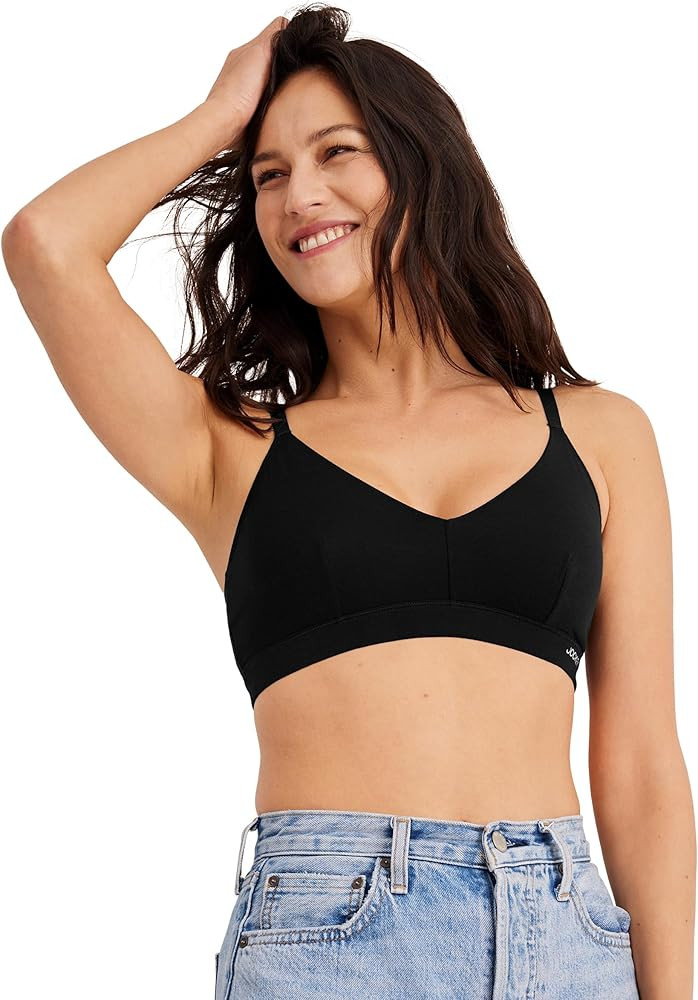 Jockey Women's Bra Organic Cotton Stretch Triangle Bralette | Amazon (US)