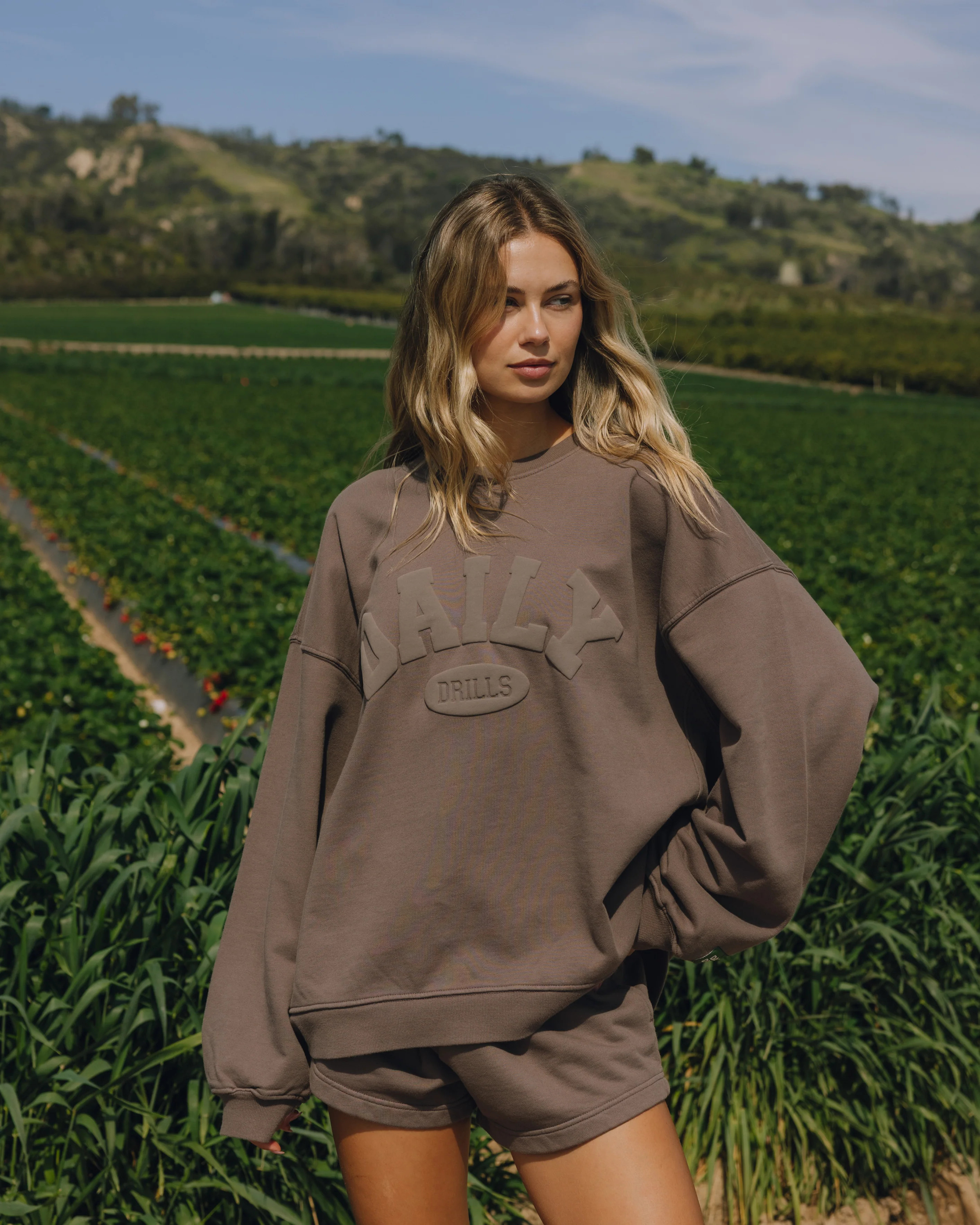 Oversized Daily Crew - Mocha | Daily Drills LLC