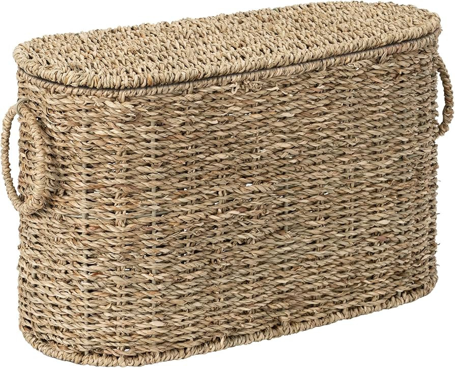 StorageWorks Toilet Paper Storage with Lid, Toilet Paper Storage Holder for 6 Regular Rolls, Wick... | Amazon (US)