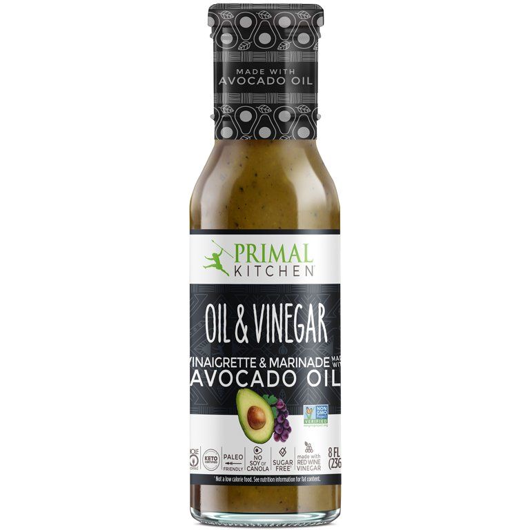 Primal Kitchen Oil & Vinegar Vinagrette Dressing, made with Avocado Oil,8 oz | Walmart (US)