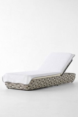 Piped Lounge Chair Towel Cover | Anthropologie (US)