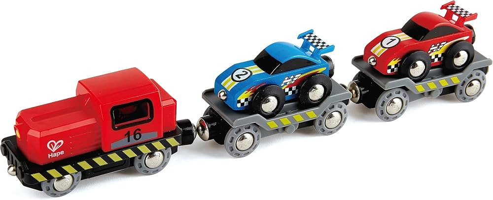 Hape Race Car Transporter, L: 11, W: 2, H: 1.5 inch | Amazon (US)