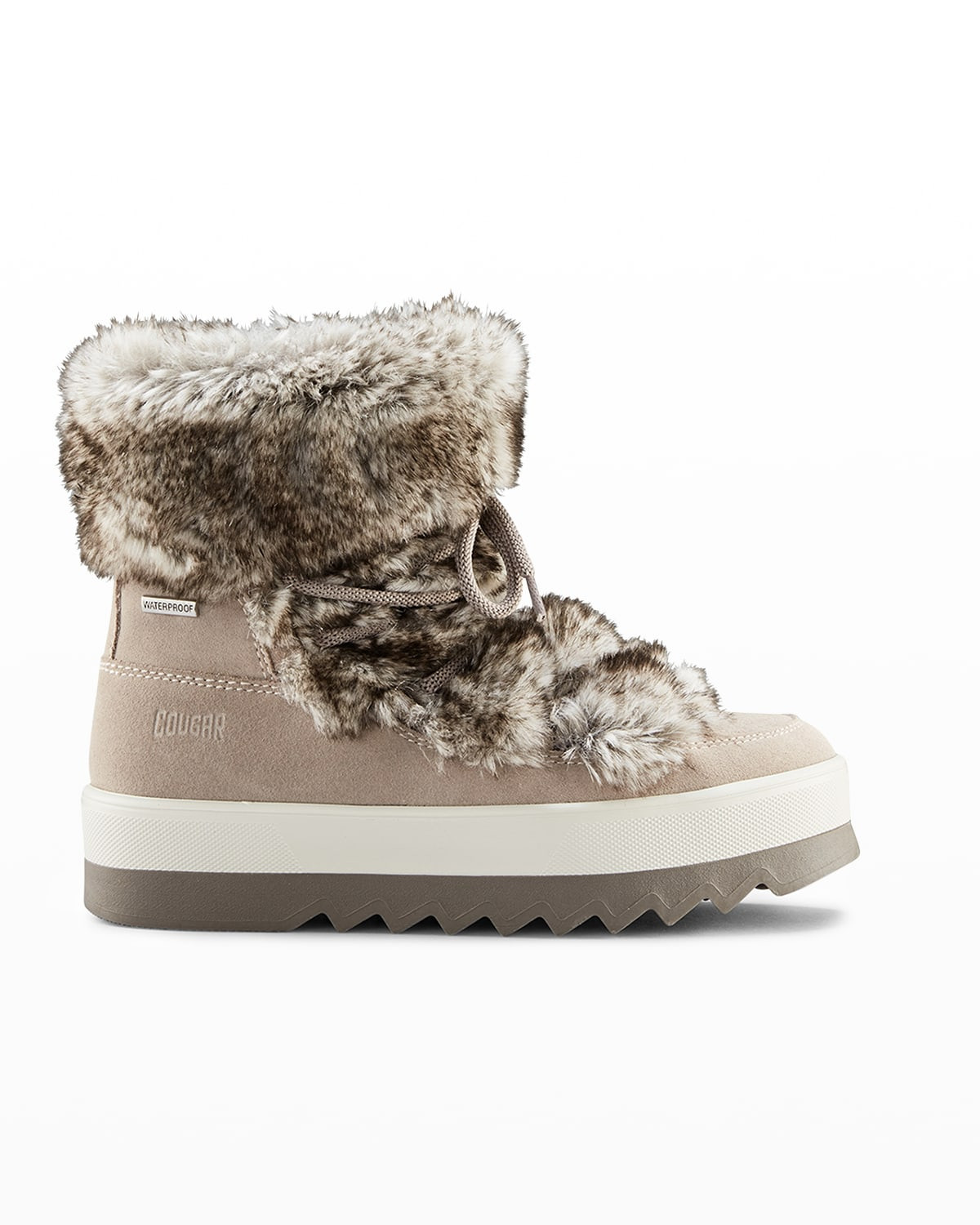 Vanity Polar Plush Suede Winter Booties | Neiman Marcus