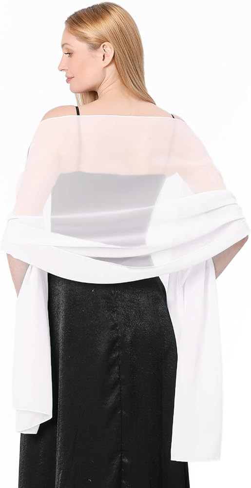 Chiffon ladies' scarves, bride bridesmaid dress shawls, formal dinner party, party and ball wraps | Amazon (US)