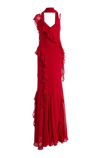 Exclusive Mayara Ruffled Georgette Maxi Dress | Moda Operandi (Global)