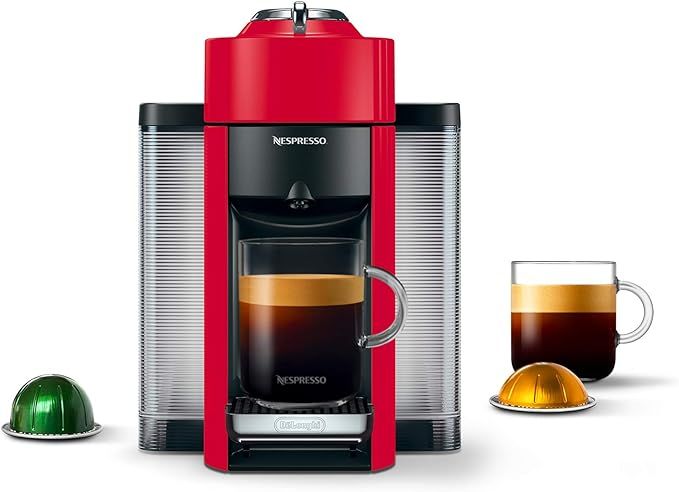 Nespresso Vertuo Coffee and Espresso Maker by De'Longhi, Shiny Red | Amazon (US)