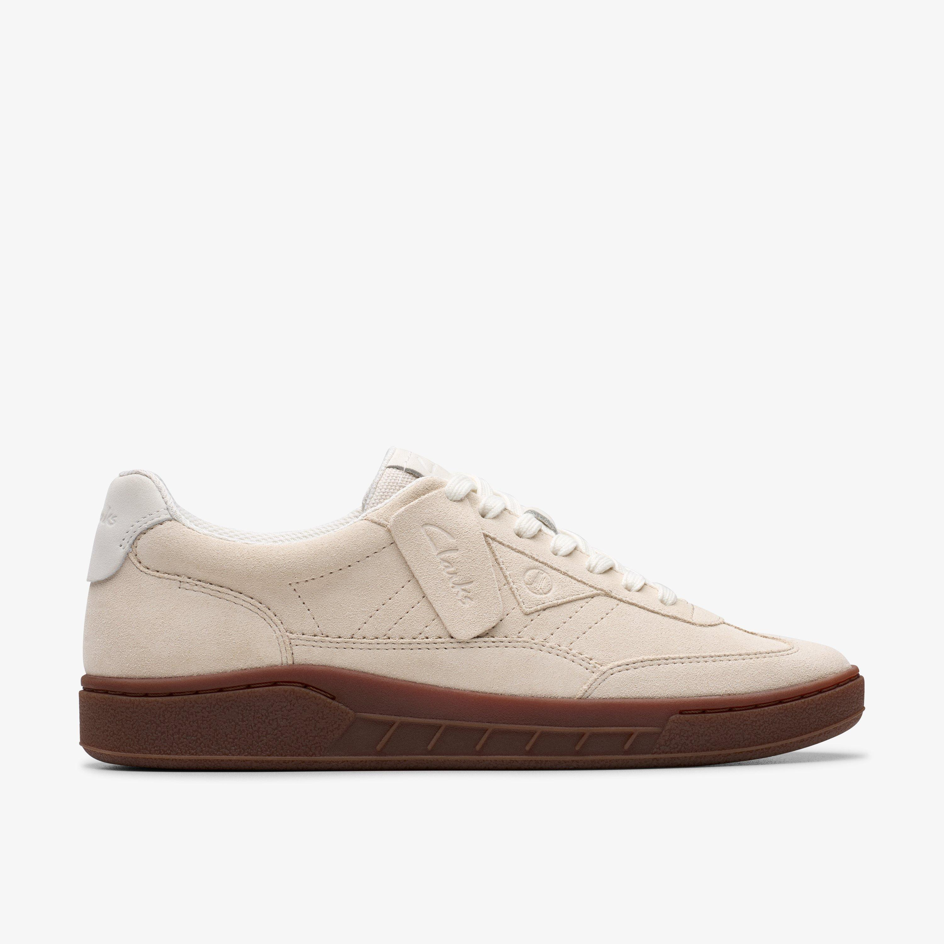 Mens Craft Rally Ace Off White Suede Sneakers | Clarks | Clarks (US)