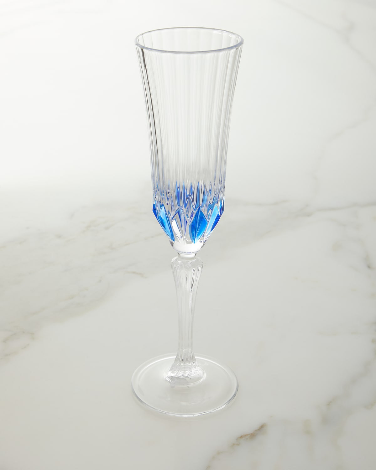 Blue Champagne Flute Glasses, Set of 4 | Neiman Marcus