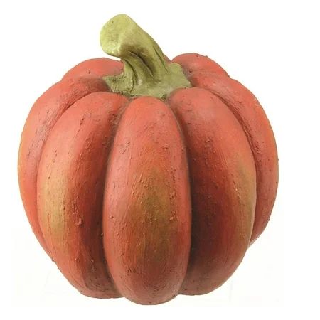 11.25" Fall Harvest Orange Artificial Pumpkin Thanksgiving or Halloween Table Top Decoration | Walmart (US)